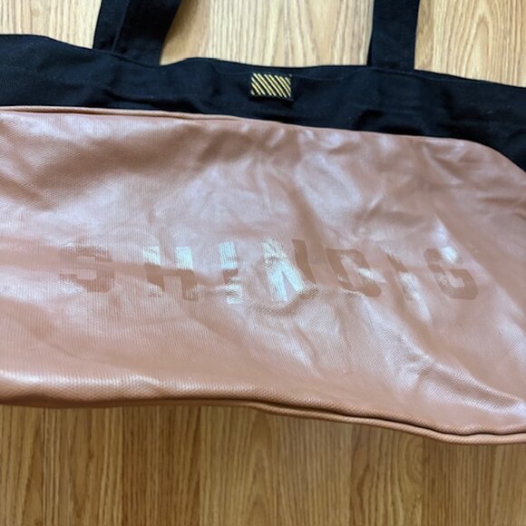 Billy Reid & Shindig Large Tote Canvas Bag Black - Picture 7 of 7